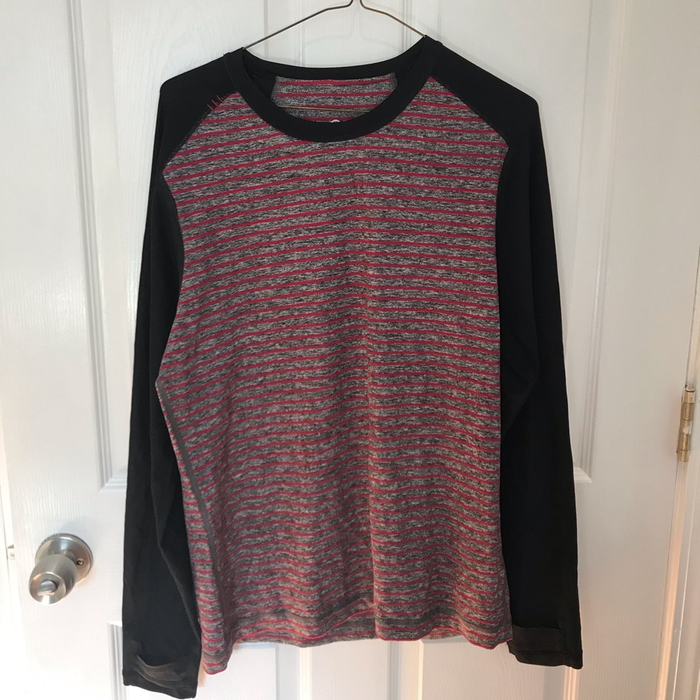 Lululemon Striped Thermal Workout Shirt